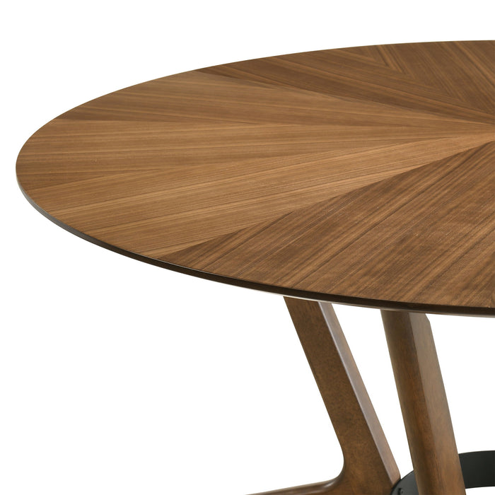 Santana - Round Wood Dining Table - Simple Home Plus