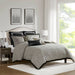 Reed - 9 Piece King Comforter Set - Gray - Simple Home Plus