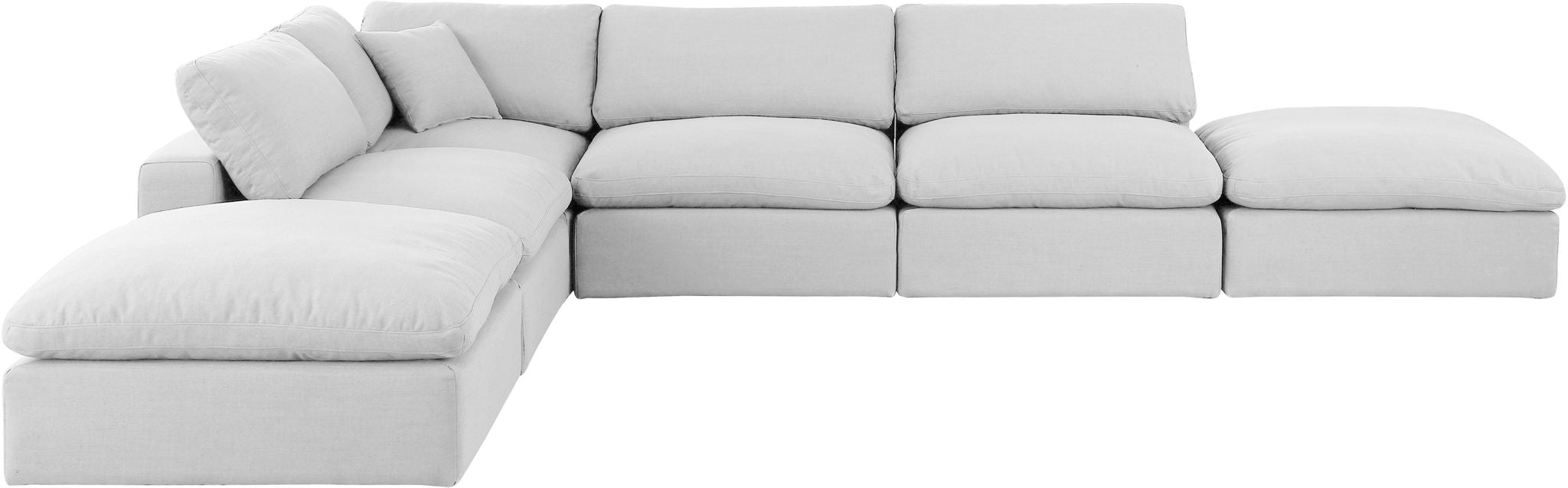 Comfy - 6 Piece Linen Modular Sectional - Simple Home Plus