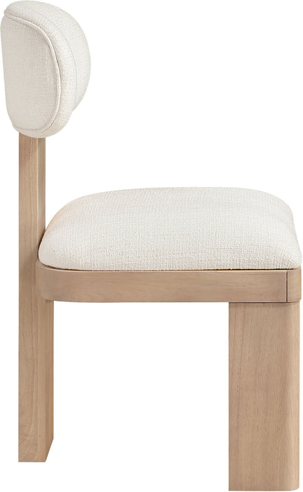 Timbra - Linen Textured Fabric Upholstered Dining Chair (Set of 2) - Natural Base - Simple Home Plus
