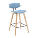 Fox - Swivel Counter Height Stool - Light Brown - Simple Home Plus