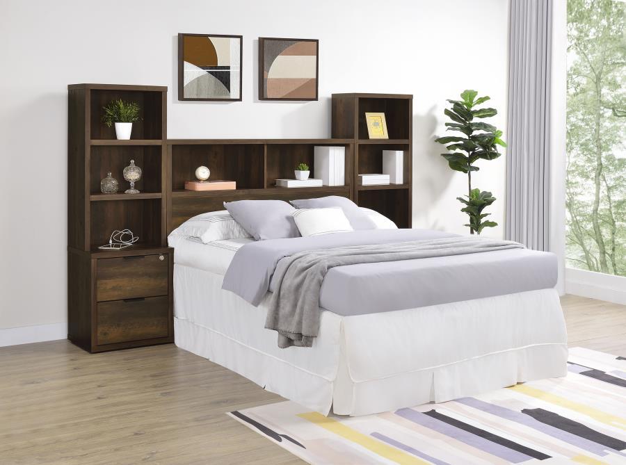 Westpark - 3 Piece Bedroom Set Bookcase Headboard - Simple Home Plus