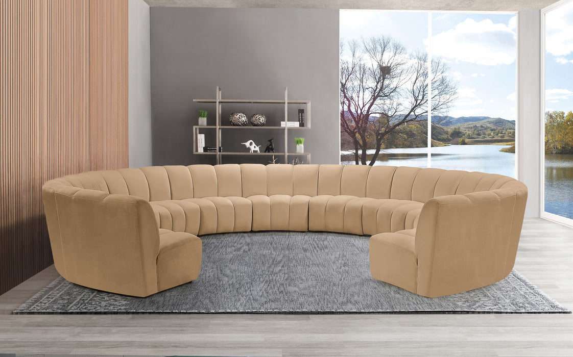 Infinity - 11 Piece Modular Sectional - Camel - Simple Home Plus