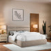 Adam - Linen Fabric Bed With 52" Headboard - Simple Home Plus
