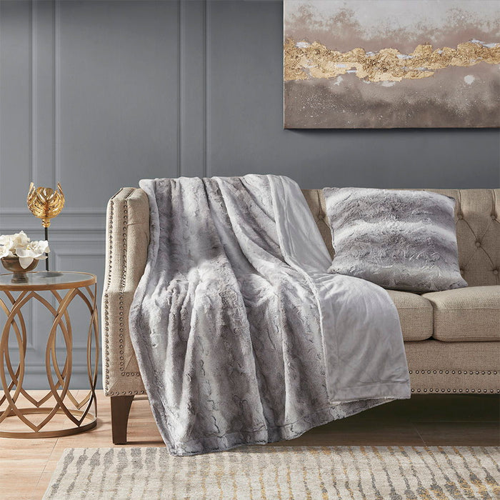 Zuri - Square Pillow - Gray - Simple Home Plus