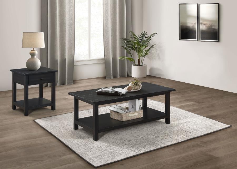 Payne - Coffee And 1-Drawer End Table Set - Simple Home Plus