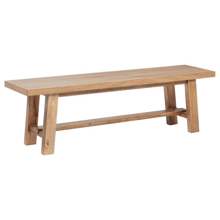 Middleton - Wood Backless Dining Bench Natural - Brown - Simple Home Plus