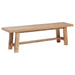 Middleton - Wood Backless Dining Bench Natural - Brown - Simple Home Plus