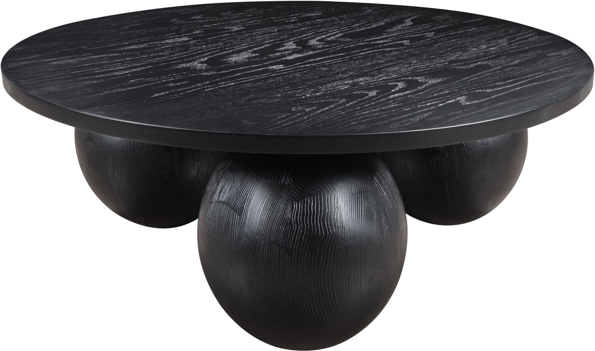Fitch - Wood Oak Veneer Coffee Table - 3 Legs - Simple Home Plus