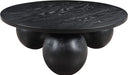 Fitch - Wood Oak Veneer Coffee Table - 3 Legs - Simple Home Plus