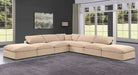 Comfy - 7 Piece Velvet Modular Corner Sectional - Simple Home Plus