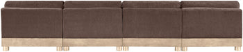 Turin - Chenille Fabric Upholstered Modular Sectional - Brown - Simple Home Plus