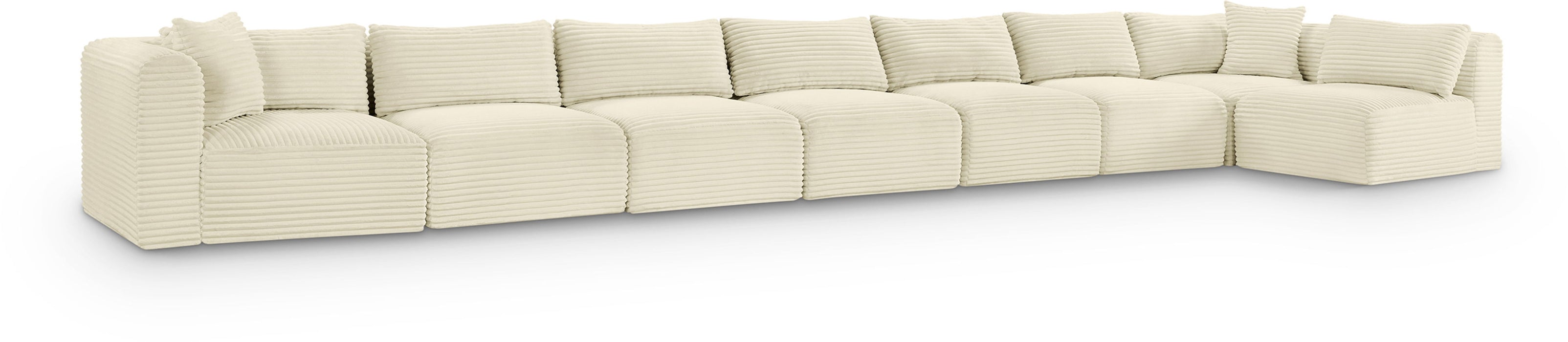 Shaggy - 8 Piece Modular Sectional - Simple Home Plus