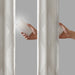 Bentley - 84" Ogee Knitted Total Blackout Panel - Ivory - Simple Home Plus