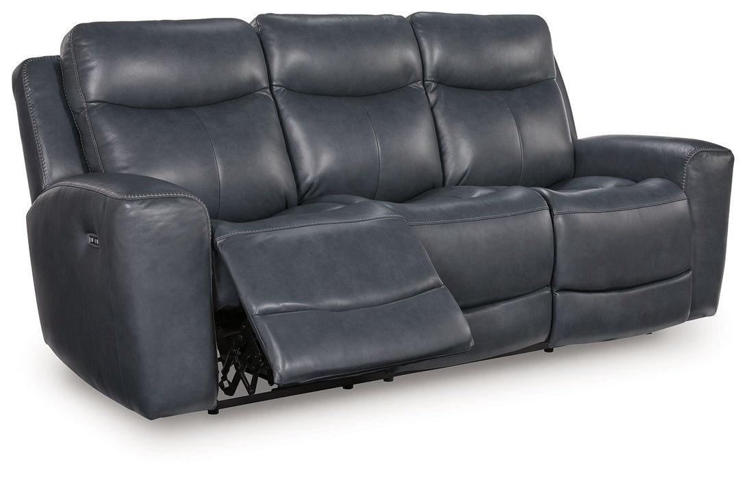 Next Move - Power Reclining Sofa With Adjustable Headrest - Simple Home Plus