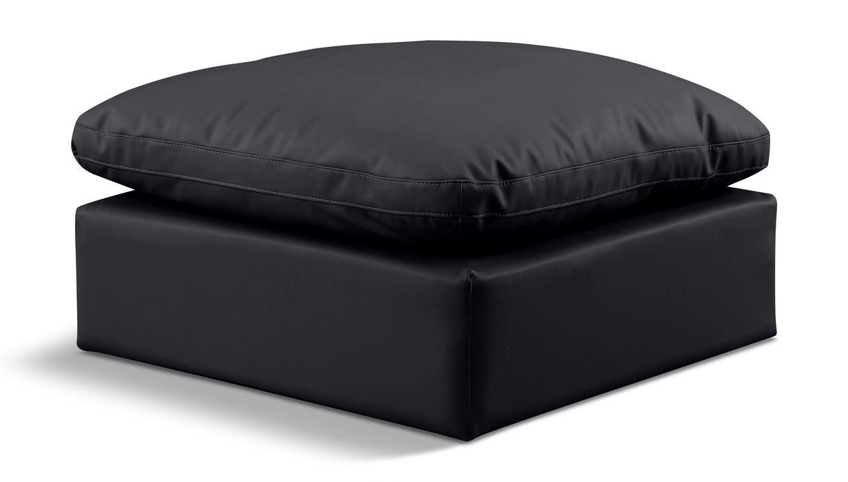 Indulge - Faux Leather Ottoman - Simple Home Plus