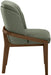 Navo - Vegan Leather Upholstered Dining Chair - Green - Simple Home Plus
