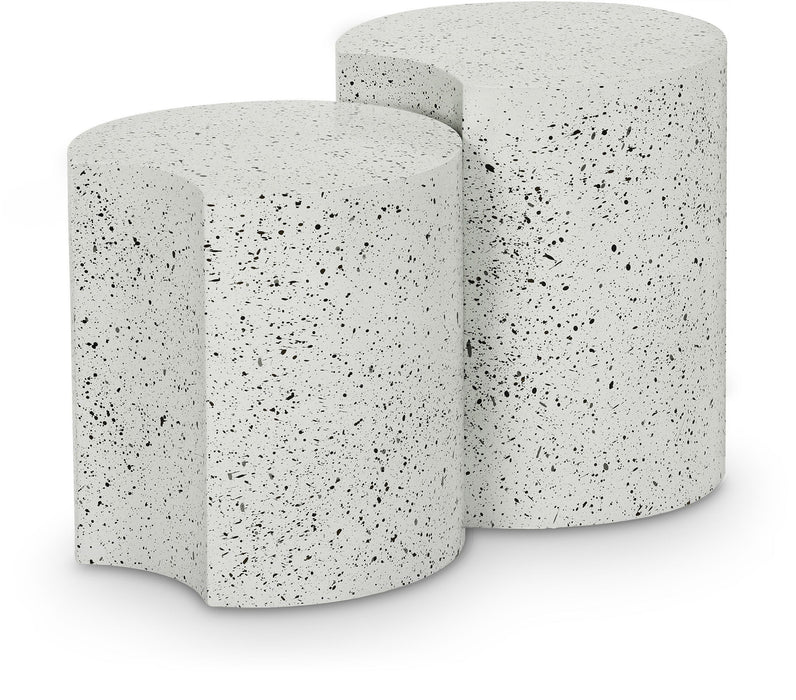 Dimple - Modular End Table - Terazzo Finish - Simple Home Plus