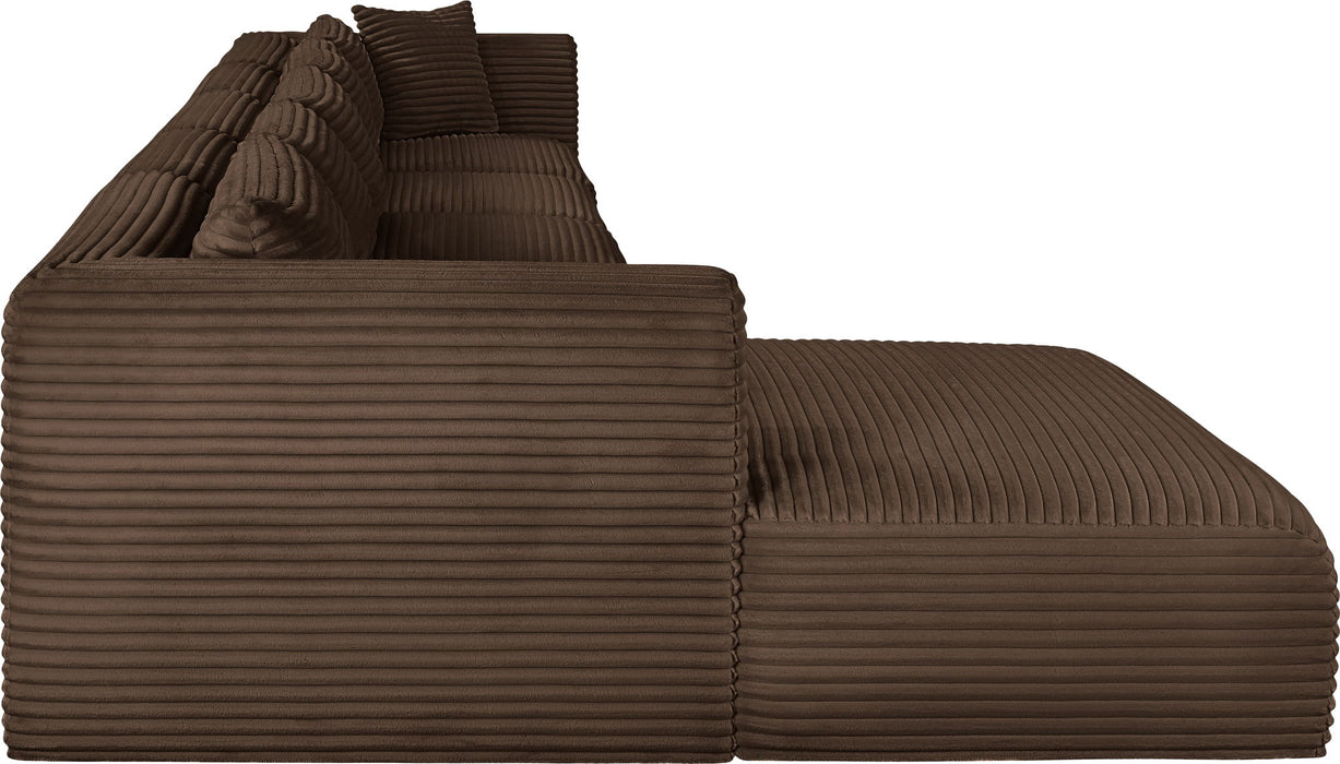 Shaggy - 5 Piece Modular Sectional With Chaise - Simple Home Plus