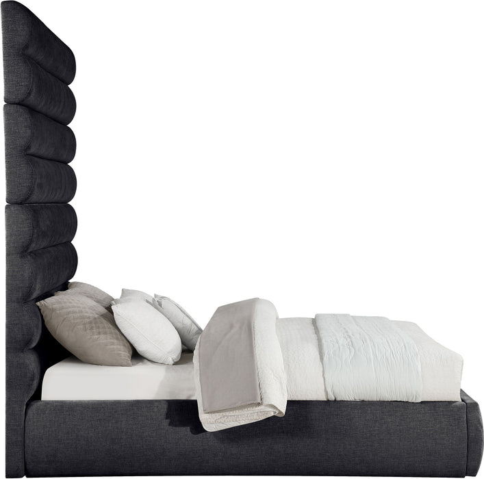 Adam - Chenille Fabric Bed With 89" Headboard - Simple Home Plus