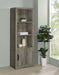 Burke - 3-Shelf Engineered Wood Media Tower - Gray Driftwood - Simple Home Plus