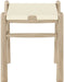 Santos - Faux Leather Upholstered Bench - Natural Frame - Simple Home Plus