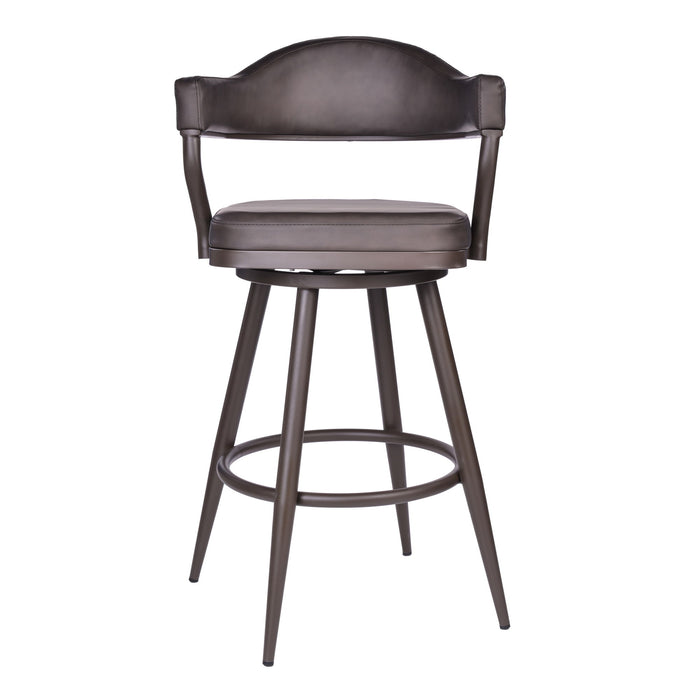 Justin - Swivel Vintage Bar Stool With Metal Legs - Simple Home Plus