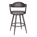 Justin - Swivel Vintage Bar Stool With Metal Legs - Simple Home Plus