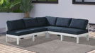 Nizuc - Outdoor Patio 5 Piece Modular Sectional With White Frame - Simple Home Plus