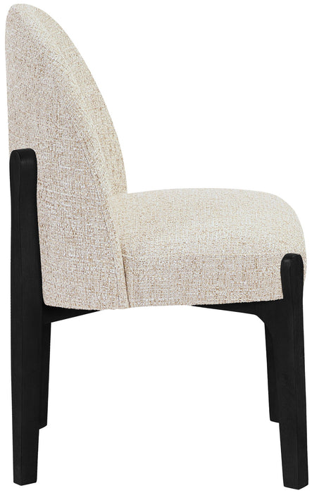Torino - Upholstered Dining Chair With Brushed Black Base (Set of 2) - Simple Home Plus