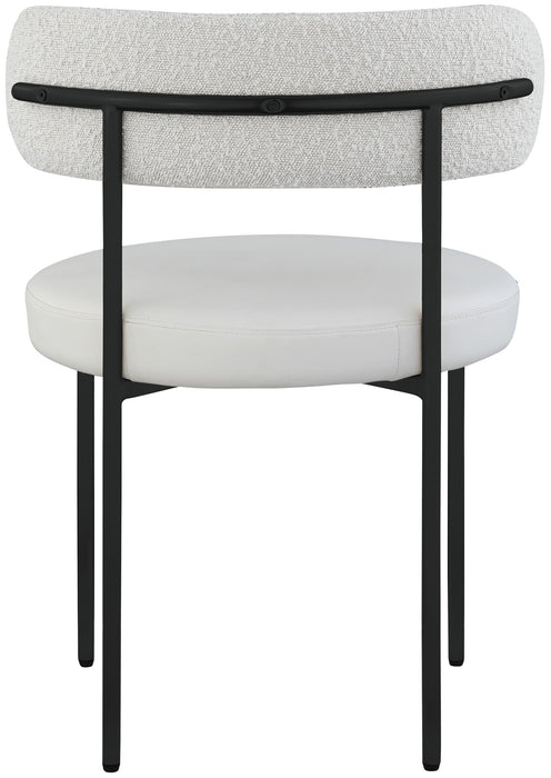 Beacon - Faux Leather Dining Chair With Black Legs (Set of 2) - Simple Home Plus
