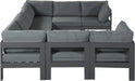Nizuc - Outdoor Patio 8 Piece Modular Sectional With Gray Frame - Simple Home Plus