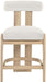 Arienzo - Velvet Performance Fabric Upholstered Counter Stool (Set of 2) - Simple Home Plus