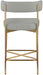 Rivage - Durable Stool With Gold Frame (Set of 2) - Simple Home Plus