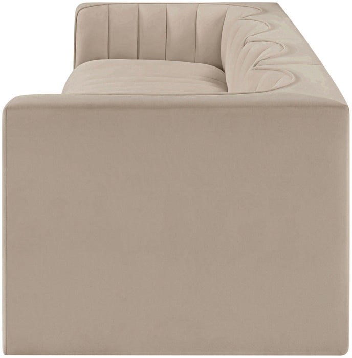 Rummi - Velvet Performance Fabric Upholstered 4 Piece Modular Sofa - Simple Home Plus