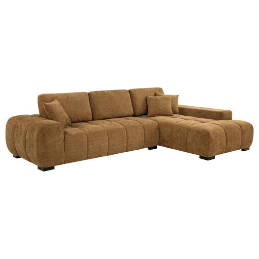 Octavia - Fabric Upholstered Sectional Chaise Sofa - Simple Home Plus