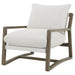 Geneva - Boucle Upholstered Wood Arm Accent Chair - Sand - Simple Home Plus