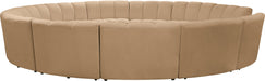 Infinity - 12 Piece Modular Sectional - Camel - Simple Home Plus