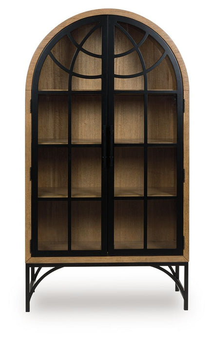 Gwenwich - Natural / Black - Accent Cabinet - Simple Home Plus