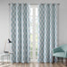 Blakesly - 84" Printed Ikat Blackout Panel - Aqua - Simple Home Plus
