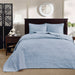 Quebec - Queen Reversible Bedspread Set - Blue - Simple Home Plus