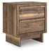 Chirason - Brown - Two Drawer Night Stand - Simple Home Plus