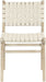 Entwine - Vegan Leather Upholstered Dining Chair - Painted Natural - Simple Home Plus