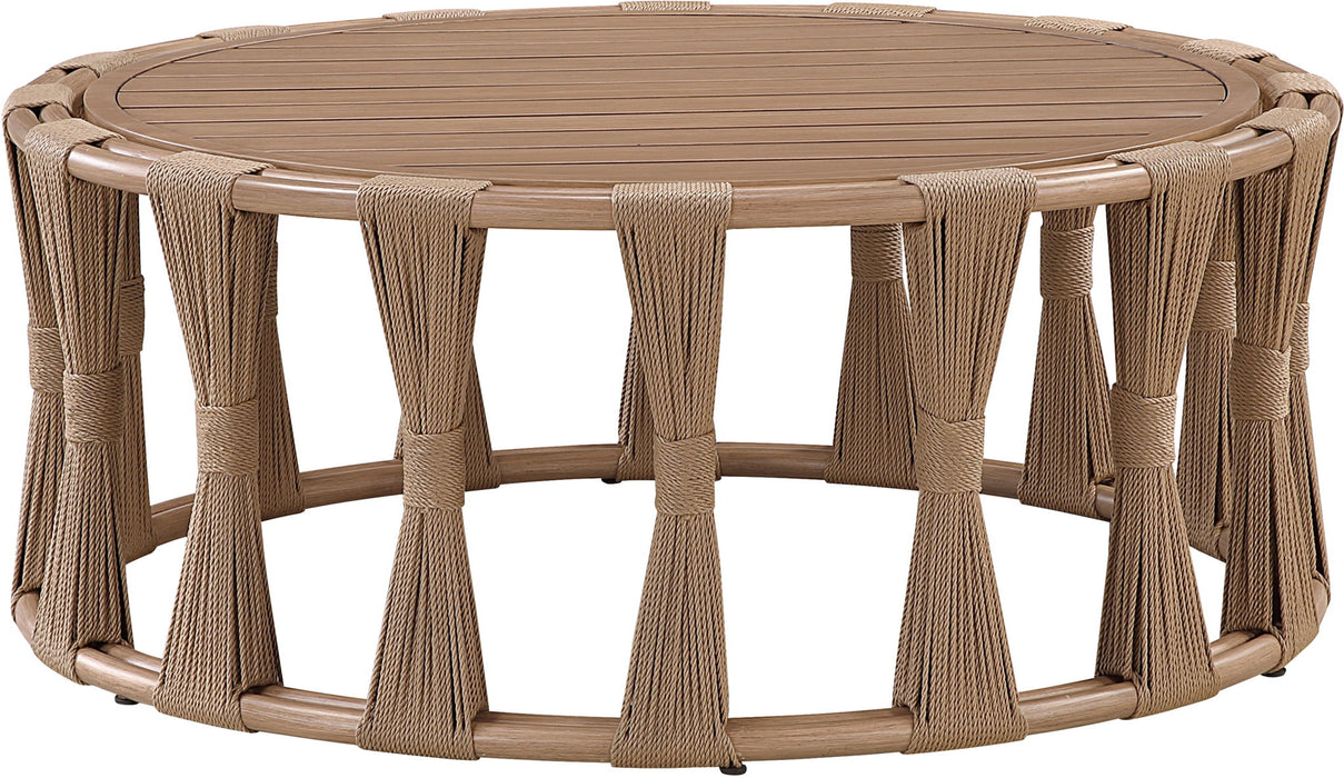 San Pietro - Aluminum Outdoor Patio Coffee Table - Natural - Simple Home Plus