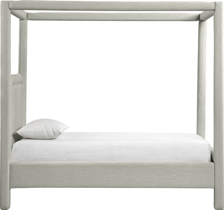 Salina - Linen Textured Fabric Upholstered Bed