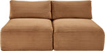 Shaggy - Fabric 2 Seat Modular Armless Sofa - Simple Home Plus