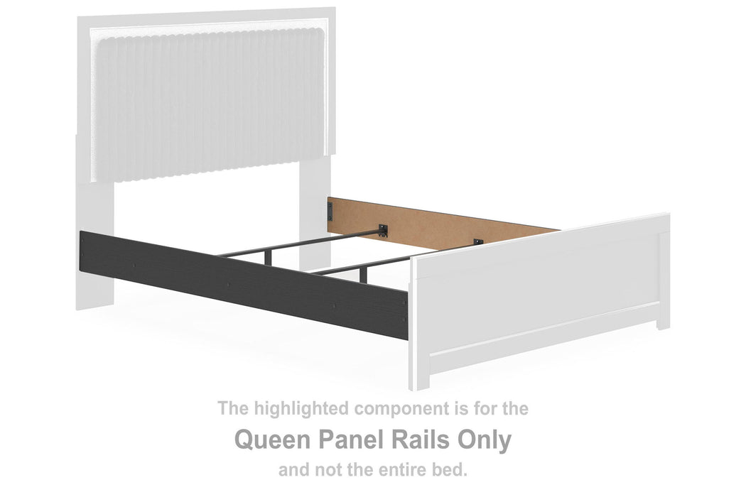 Zuraleus - Queen Panel Rails - Black - Simple Home Plus