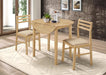 Bucknell - 3 Piece Round Drop Leaf Dining Table Set - Simple Home Plus