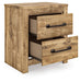 Maystonna - Two Drawer Night Stand - Brown - Simple Home Plus