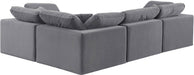 Comfy - 4 Piece Velvet Modular Sectional - Simple Home Plus